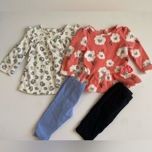 Carter's Fleece Outfit Set Bundle Floral 3-6 months
